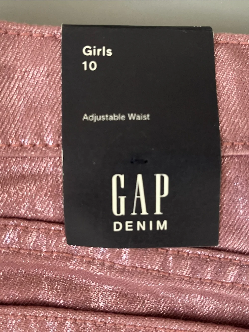 BNWT!! Kids GAP Shimmery Pink Metallic A-Line Skirt Size 10
